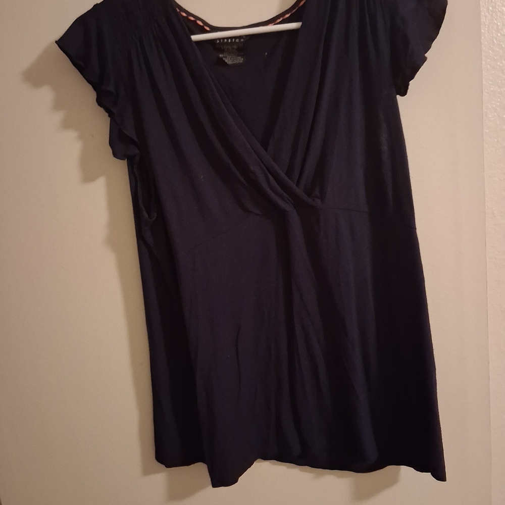 Chic Navy Women's Blouse